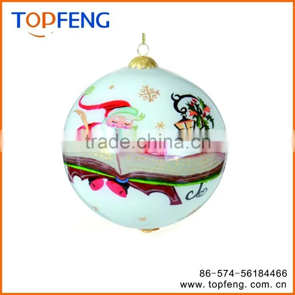 2016 Hot Design Glass Christmasinside Painting Ball/hanging Glass Ball/hanging Glass Ball photo-3
