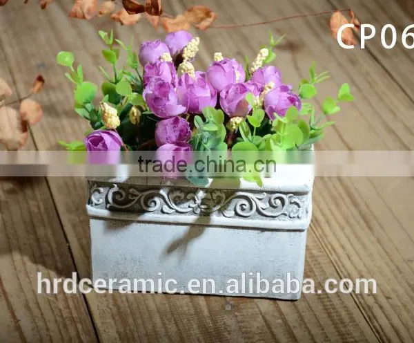 Outdoor Cement Garden Planter Paint Plant Pots photo-6