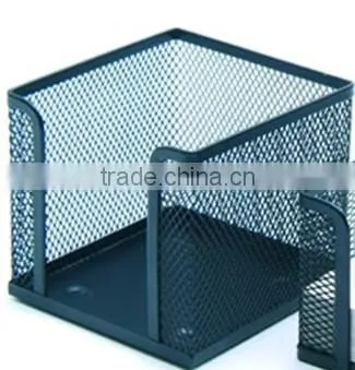 Black Metal Mesh Office Desk Note Holder photo-2