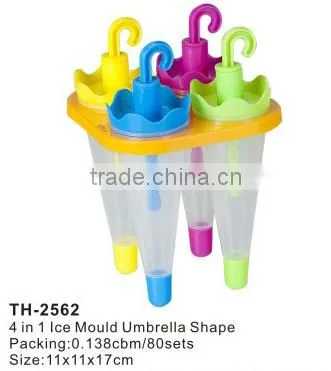 Umbrella Shape Pop Lolly PP Plastic Popsicle Ice Cooler Mold photo-2
