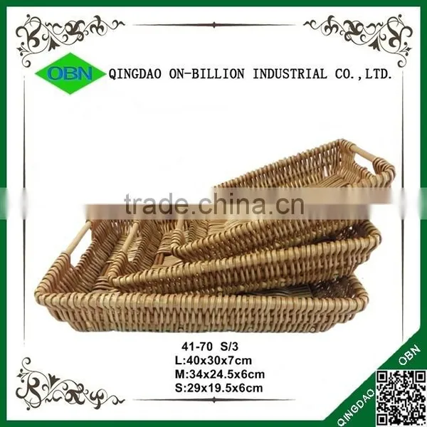 Wholesale Cheap Wicker Rectangular Woven Bread Basket for Sale photo-2