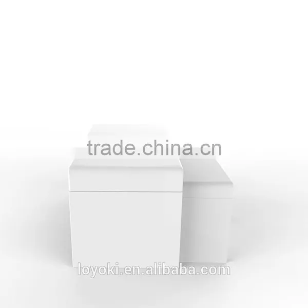 MODERN DESIGN HIGH GLOSS WHITE COFFEE TABLE SIDE/END NEST TABLE SET LIVING ROOM photo-4