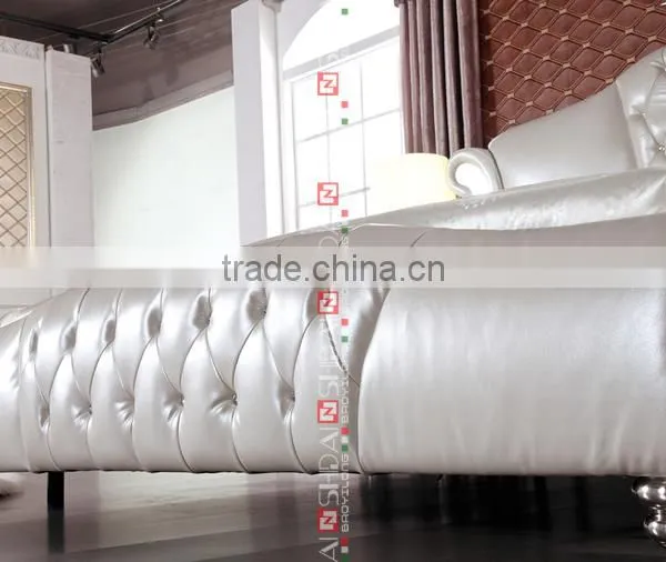 Antique White Bedroom Furniture / White Bedroom Furniture / White Glossy Bedroom LV-B9022 photo-5