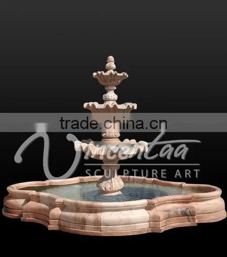 Garden Decoration Hand Carved Natural Marble Water Fountains for Sale photo-2