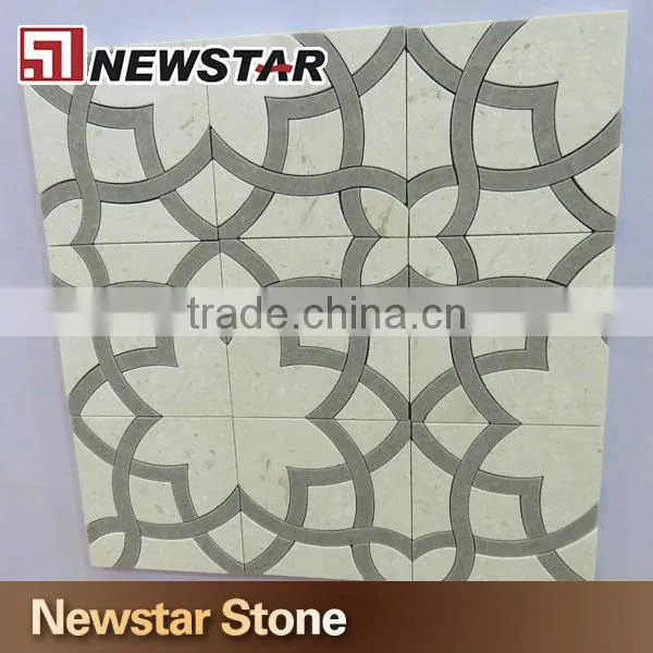 Newstar Bathroom Wall Mosaic Natural Stone Marble Mosaic Tile photo-4