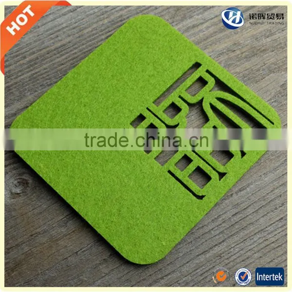 Wholesale Customized Cheap Handmade Wool Felt Drink Coasters in Stock photo-4