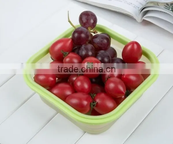 Silicone Food Grade Small Fruit Box Airtight Lunch Box