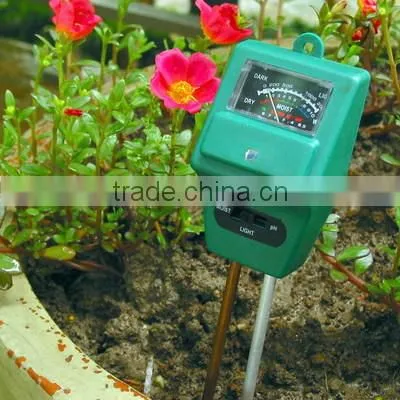 Cheap 3 in 1 PH /Moisture/Light hydroponic soil meter without battery
