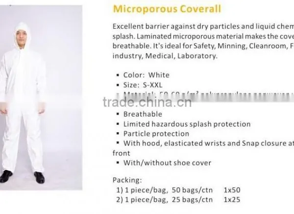 Buzo Desechable,disposable Coverall,disposable Microporous Coverall photo-2