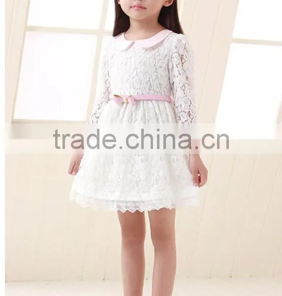 2015 Winter Lace Casual Girls Dress Cute Fashion Girl Party Children Dress Vestido Meninas Baby Princess Dress Kids Dress photo-6