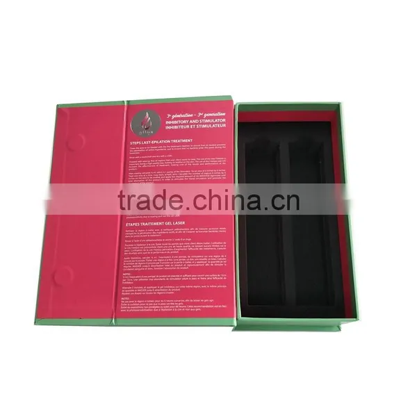 Wholesale Custom Printed Magnet Paper Book Box Packing Hair Removal Device With EVA Insert photo-5