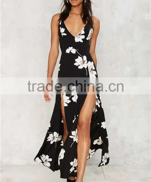 2017 Fashion Style New Design Maxi Long Dress for Girls Sexy Dress photo-2