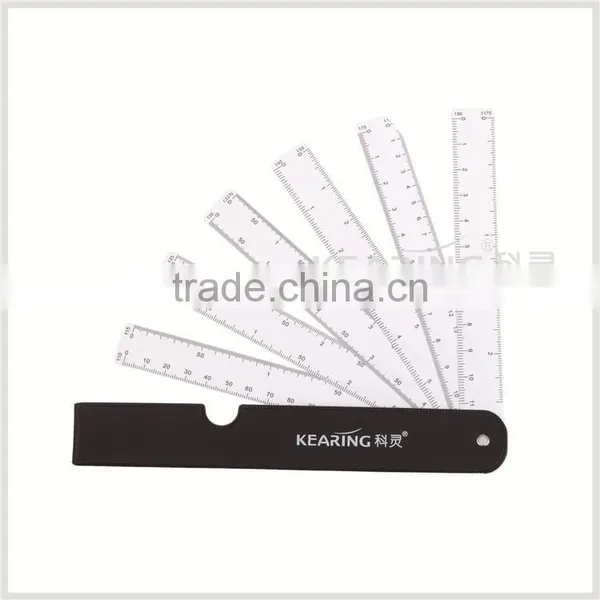 Kearing Engineering Scale Ruler/ruler With 12different Scales,flexible Plastic Fan Shape Scale Ruler #8500-6/8500-5 photo-4