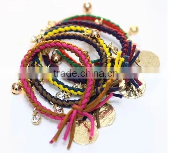 Cutom Logo Tag Leather Bracelet Personalized Logo Charm Leather Bracelet Unisex Leather Bracelet Bangle photo-2