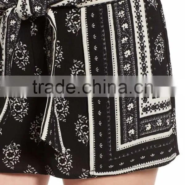 MGOO Latest Design Beautiful Pattern Women Shorts Sublimation Printing Chiffon Jogger Pants photo-5