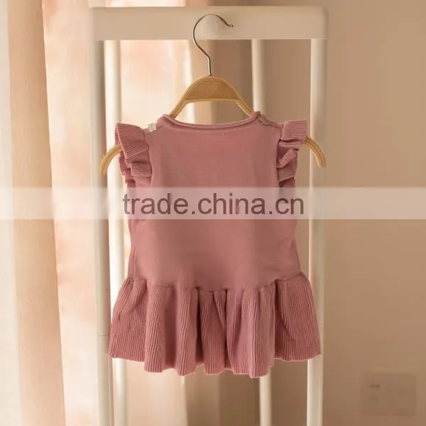 S32888W Baby Infant Kids Cute Fashion Appliques Vest Sweater 2017 Spring Fall Little Girls Knitwear photo-5