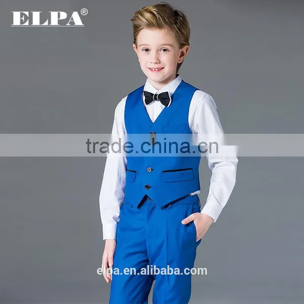ELPA Formal Designer Slimming Wholesale Blue3 Piece Boys Tuxedo Suits photo-5