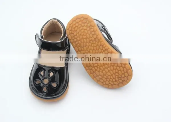 New Style Kids Rubber Baby Shoes Squeaky Shoes for Black photo-6