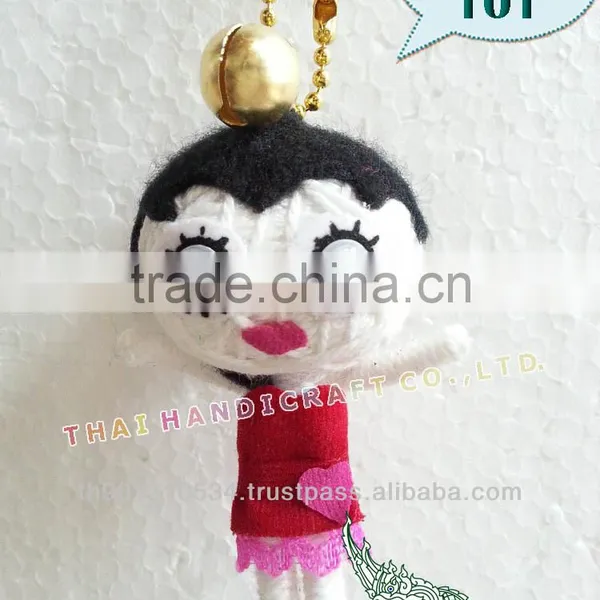 Handmade Keychains Keyrings Voodoo Doll String Accessories Bag Gifts