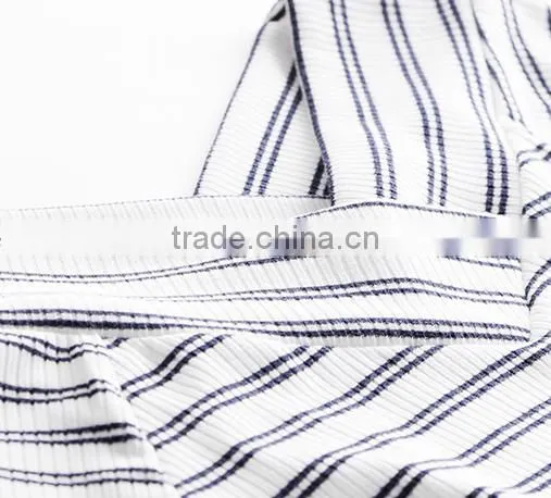 Lady Tight V Neck Pullovers Stripe Latest Sweater Designs for Girls With High Quality photo-6