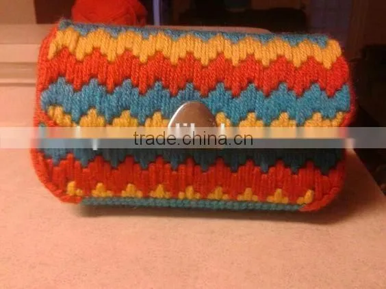 Plastic Canvas Shapes Clutchbag/purse/ Bag photo-2