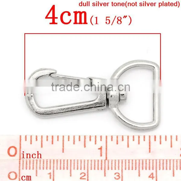 High Quality Silver Tone Carabiner Swivel Clasps For Key Ring photo-2