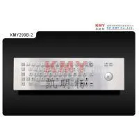 Ik07 Anti-Vandal Industrial Metal Keyboard With Trackball (KMY299B-2)