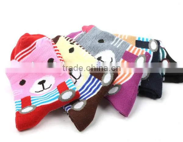 Women Cute Bear Cotton Socks photo-2