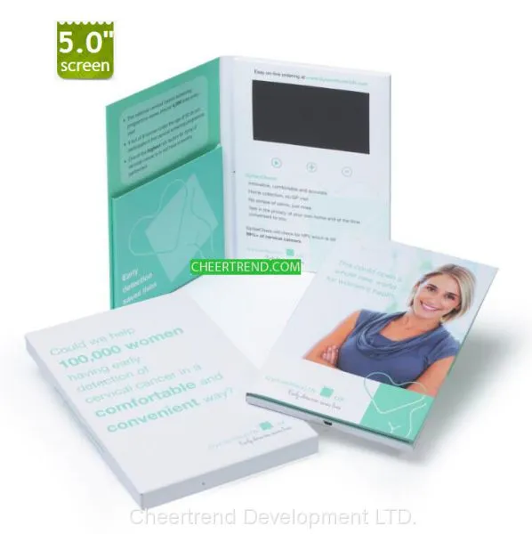 Invitation LCD Video Brochure , Mailable 3D Lcd Greeting Card Custom LCD Display photo-5