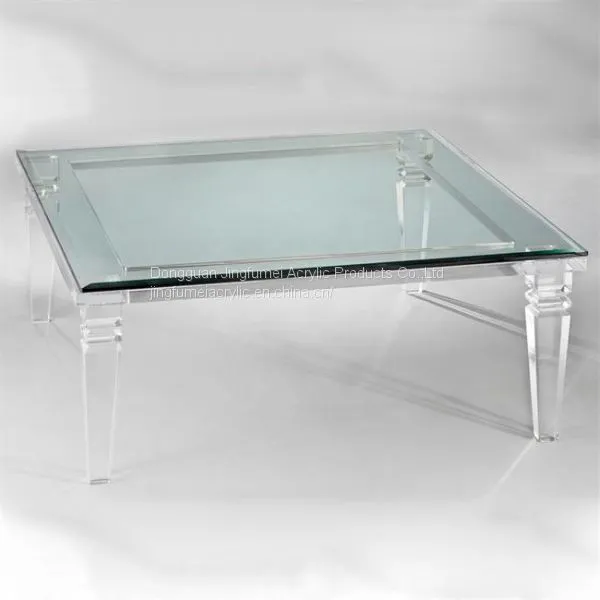 High Quality Glass Square Coffee Table Turkish Furniture Coffee Table Minimalist Coffee Table photo-2