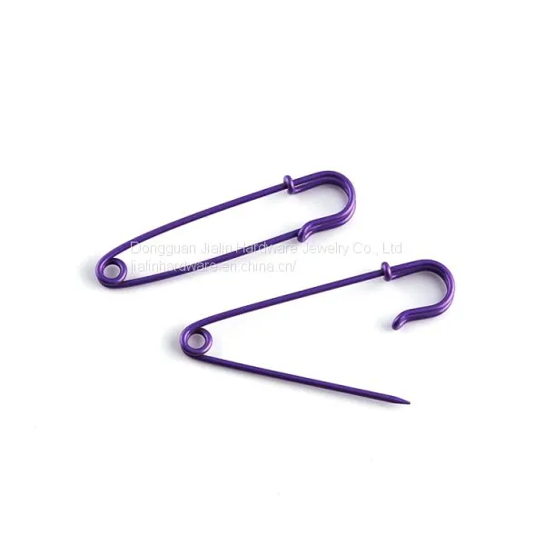 Simple Style Violet Safety Pin Great for Lady Sweater Decoration 2.0mm*76mm