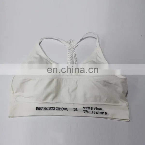 2017 Chaozhou Fashion Racerback Seamless Yoga Camisole Sexy Strappy Plus Size Sports Bra photo-3