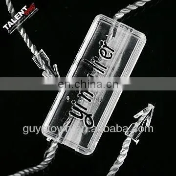 Custom Private Brand Name Logo Plastic Seal Tag for Garment Hang Tag photo-6