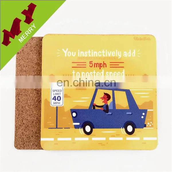 Custom Logos Cup Wood Coaster / Paper Cork Coaster photo-2