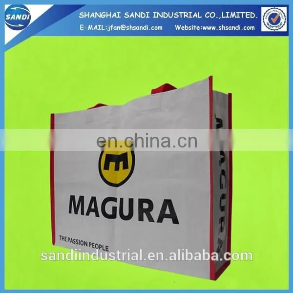 LOGO Printing Promotional Plastic pp Woven Shopping Bag photo-2