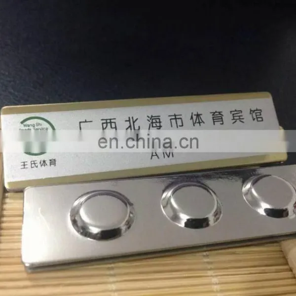 Factory Direct Sale Aluminum Printing Name Badge/ Custom Printing Name Badge photo-3