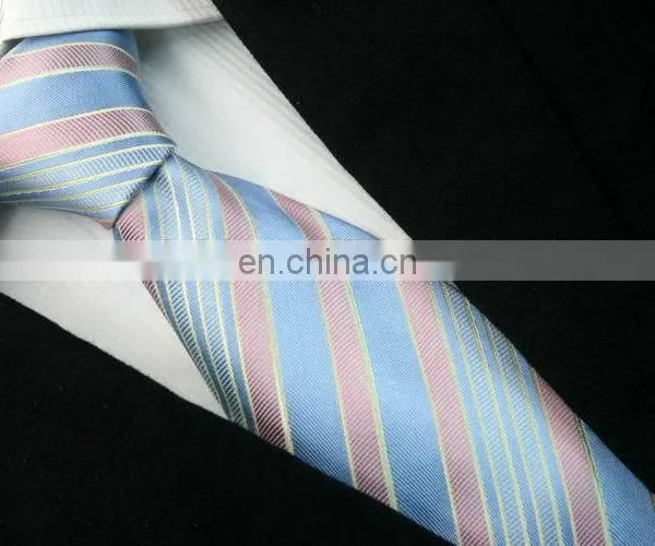 Fashion Design Mens Necktie Blue Stripe School Uniform Tie photo-5