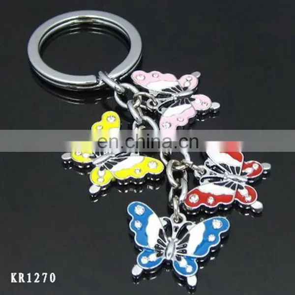Bowknot Shape Metal Keychain Charms Key Ring Key Holder photo-2