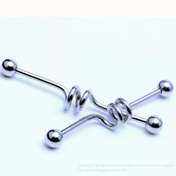 18 Year New Two Circles Ear Scraper Earrings, Foreign Trade Accessories Factory Direct Sales Wholesale Body Piercing photo-5