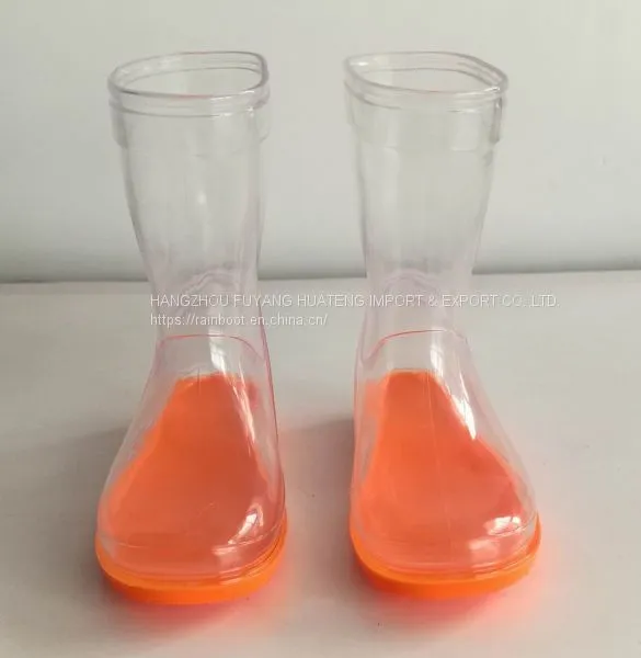 Transparent Kid Boots, Children Transparent Rain Boot, Kid 100%Transparent Boots,Cheap Child Boots photo-3