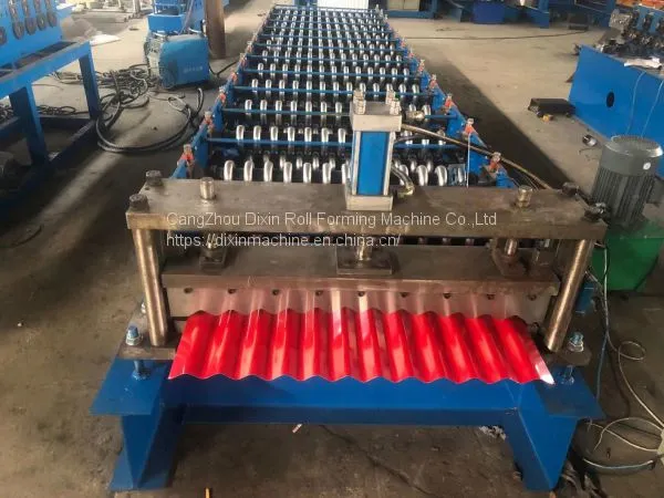 Roofing Tile Corrugated Sheet Roll Forming Machine Price for Factory Price photo-4