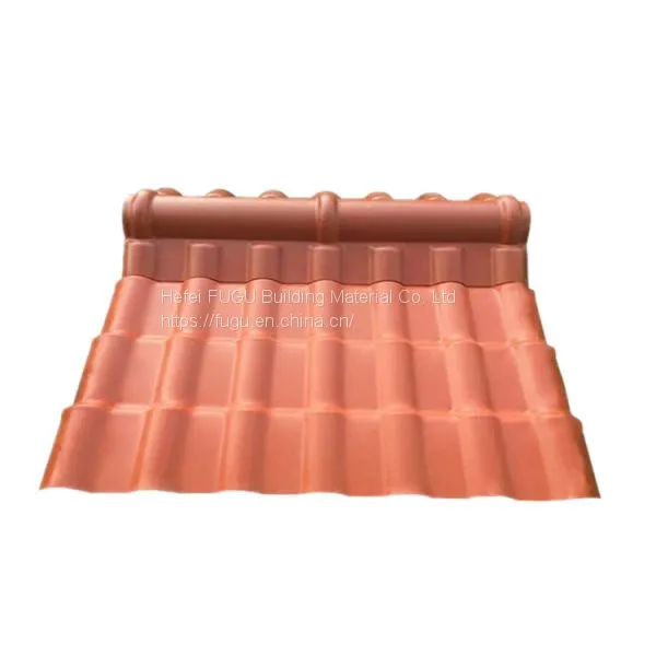 30 Year Warranty Water Resistance PVC Roof Sheets ASA Synthetic Resin Corrugated Plastic Roof Tile photo-2