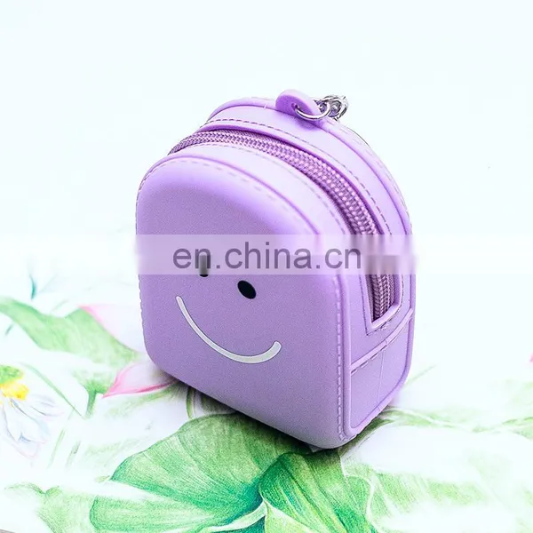 Custom Small Backpack Style Handbags Purse Silicone Coin Bags photo-7