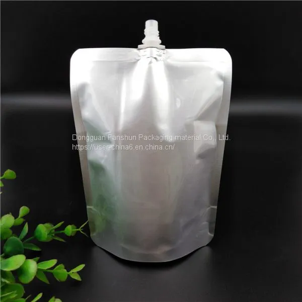 China Wholesale Aluminum Foil Empty Stand up Plastic Packaging Bag for Shampoo/75% Alcohol Bag photo-2