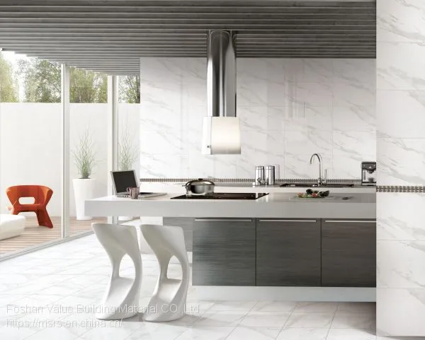 Foshan Porcelain Low Water Absorption 300x600 White Gloss Wall Tile photo-4