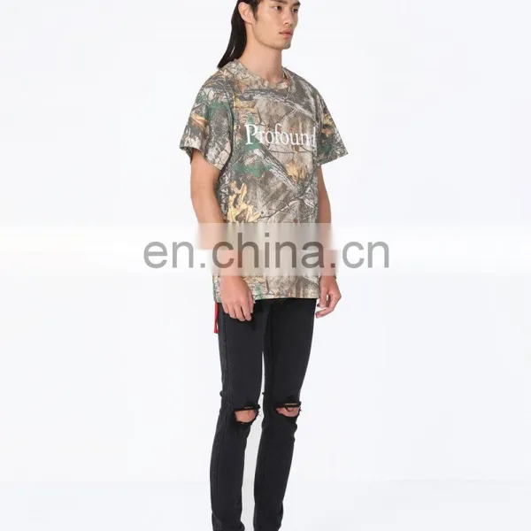 DiZNEW Oem Mens High Quality All Over Print T-Shirt Cotton T Shirt Full Print photo-3