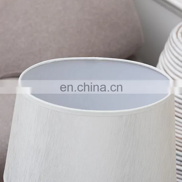 Novel Furniture Restaurant Office Desk Light Custom Ceramic Base Matte Table Lamps for Home Decoration photo-2