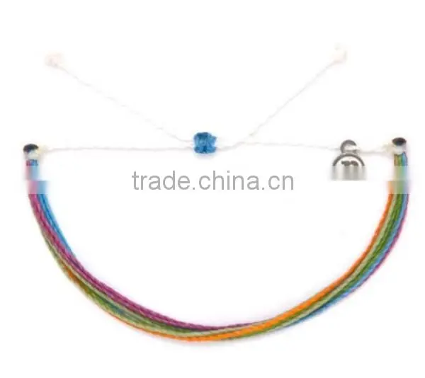 Diy Wax Cord Woven Custom String Bracelets for Friend photo-3