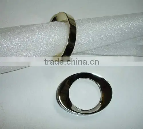 Solid Brass Oval Napkin Holder Rings