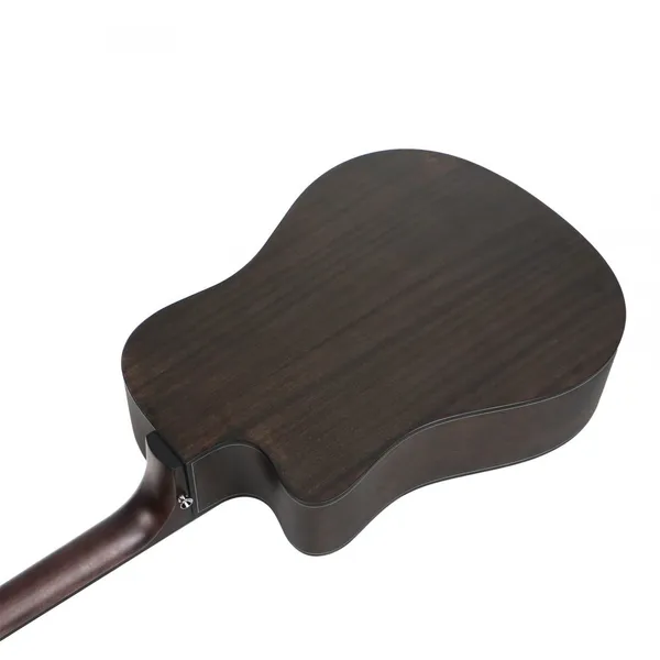 Textured 41 Inch Black Acoustic Guitar Wholesale OEM High Quality Guitar for Sale photo-4